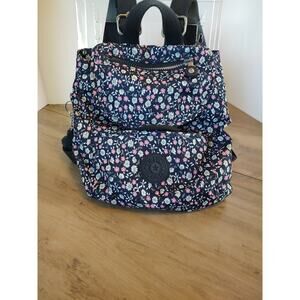 Kipling Kalani City Mini Backpack With Fuzzy Monkey Key Chain